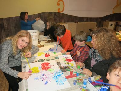 malen basteln kinder winterurlaub funpark