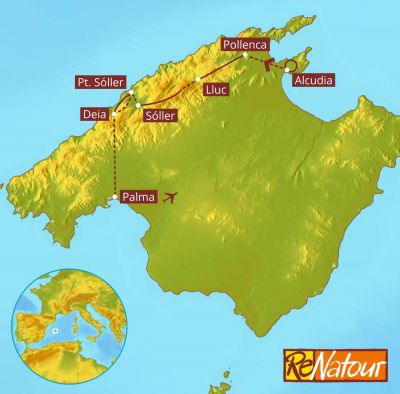 Ksten- und Bergwanderung auf Pilgerwegen - Mallorca Tramuntana Gebirge