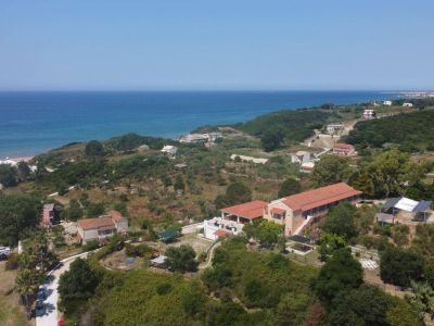 luftbild sunfarming villa kalimeera photovoltaik korfu nachhaltig