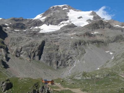 Rifugio Orestes Htte im Monte Rosa Gebirge